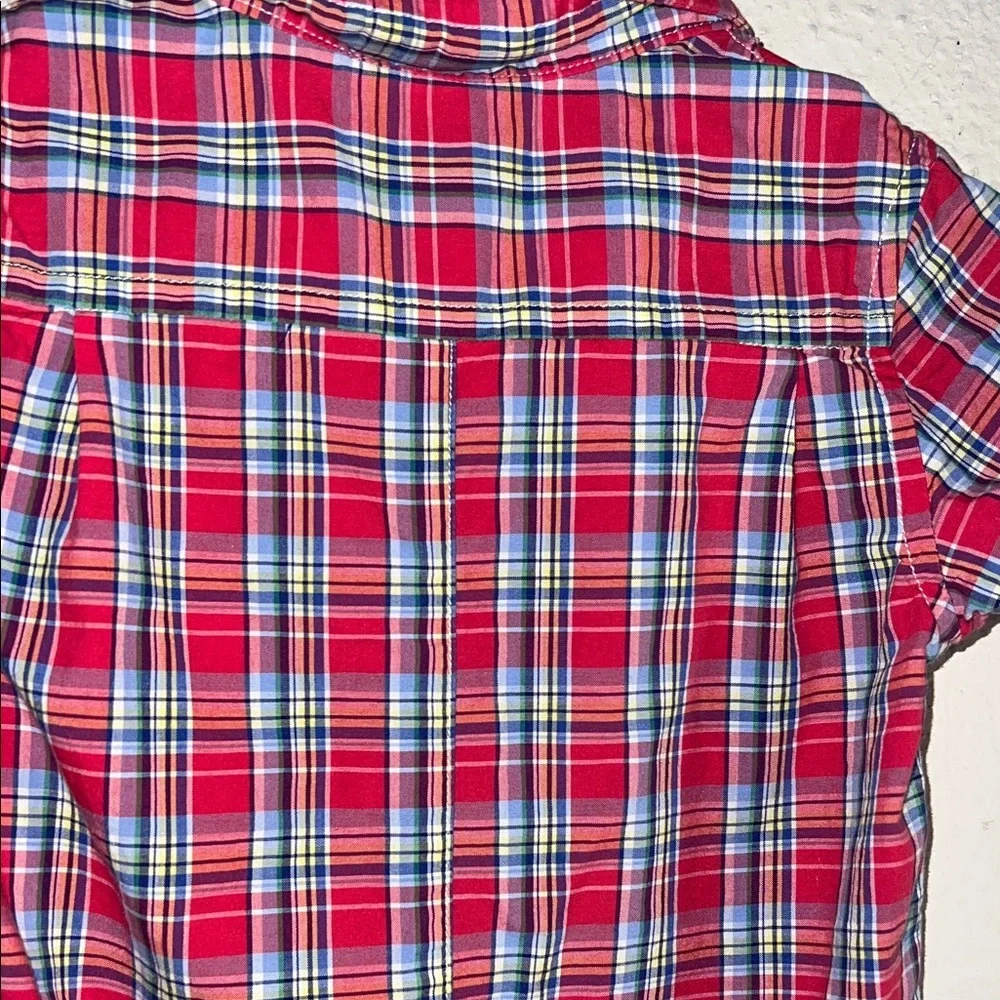 Ralph Lauren Red Plaid Kids One Piece